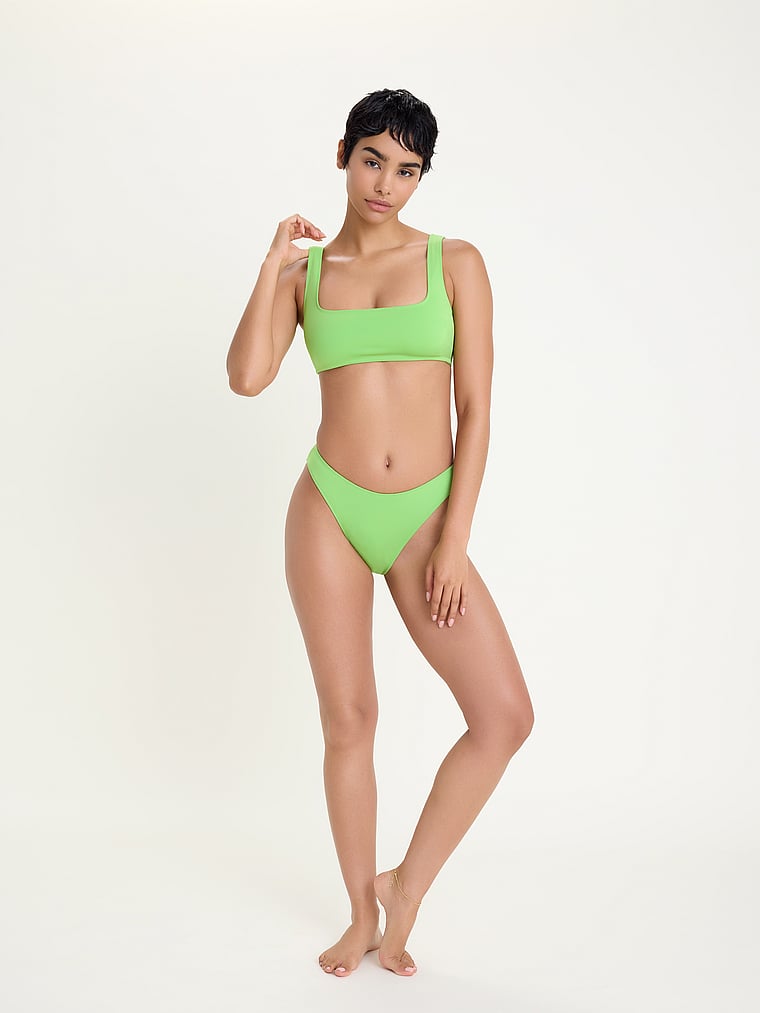 Victoria's Secret, Good American Kompressions-Bikinioberteil mit eckigem Ausschnitt, detail, 4 of 4