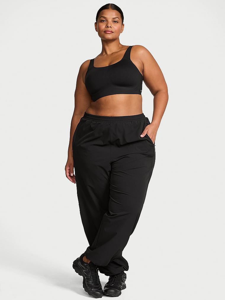 Victoria's Secret, VSX VSX ActiveFlex Jogger Pant, Black, onModelFront, 1 of 4