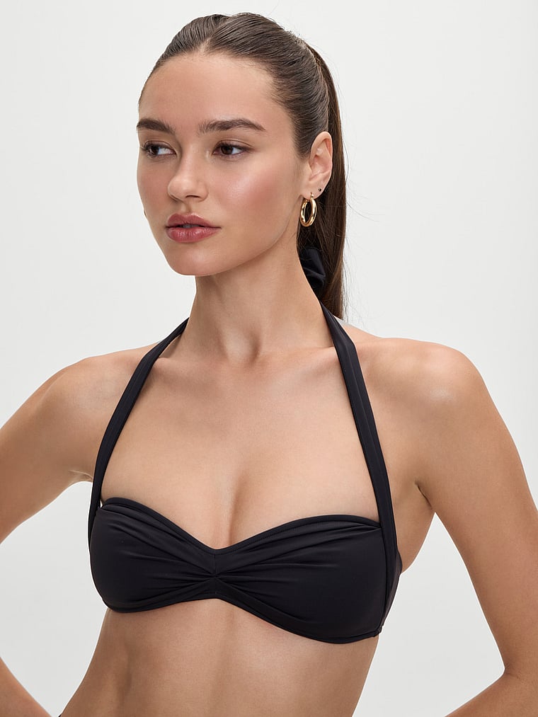 Victoria's Secret, Frankies Bikinis Sunday Bikinioberteil, Schwarz, offModelFront, 3 of 3