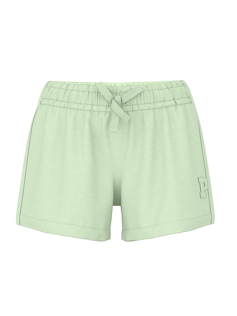 PINK Leichte Freizeitshorts, Grüner Garten, offModelFront, 3 of 4