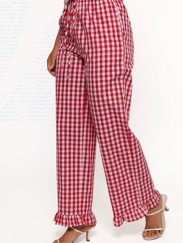 Victoria's Secret, Petal & Pup Marina Hose, Rot mit Vichy-Karos, offModelFront, 3 of 4