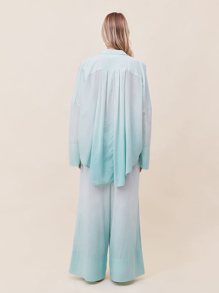 Victoria's Secret, Papinelle Entspannter Pyjama mit Farbverlauf, Eierschale, onModelBack, 2 of 3