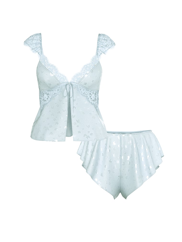 Victoria's Secret, Victoria's Secret Tease Butterfly Luftiges Trägertop aus Satin im Set, offModelFront, 3 of 4