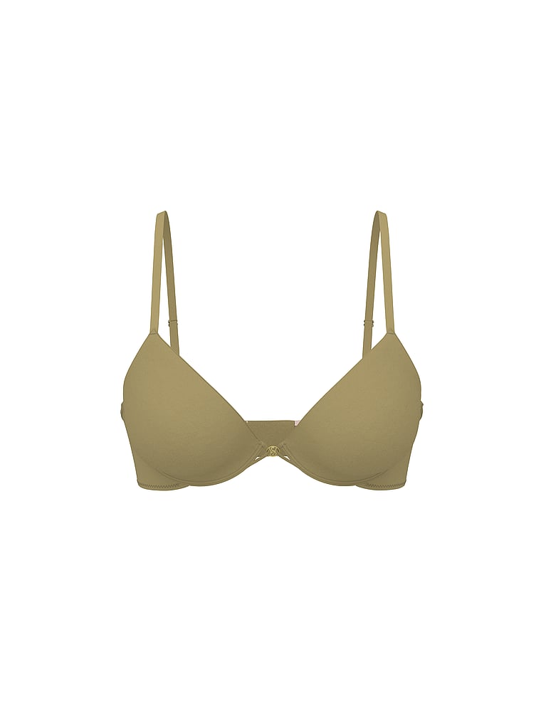Victoria's Secret, Very Sexy Push-up-BH mit Rosenspitze und Ösendetails, Spanisches Moos, digitalOffModelFront, 4 of 4