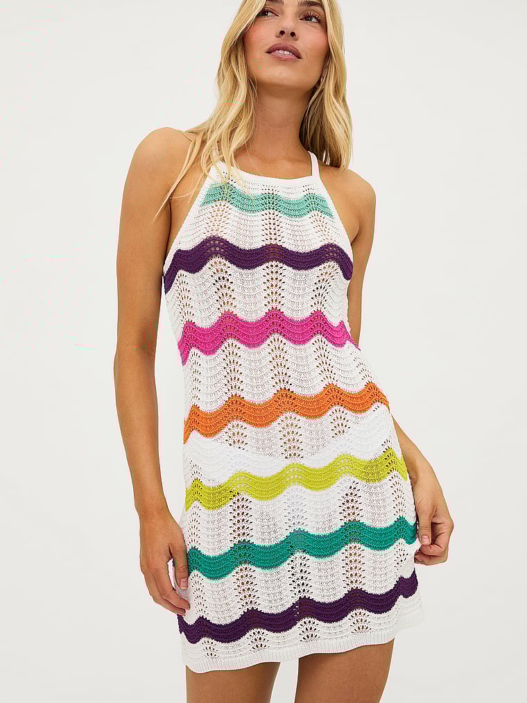 Victoria's Secret, Beach Riot Tessie Kleid, Sherbert bei Sonnenuntergang, onModelFront, 1 of 4