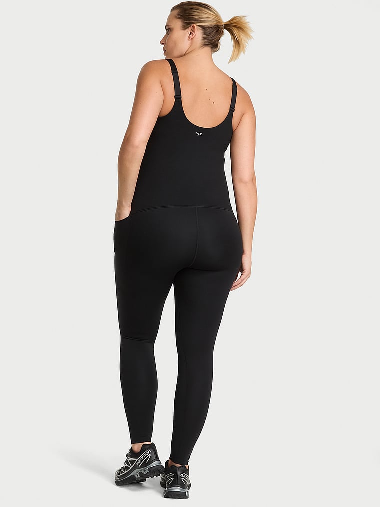 Victoria's Secret, VSX VSX Activate™ MaternityFlex Catsuit, Schwarz, onModelBack, 2 of 4