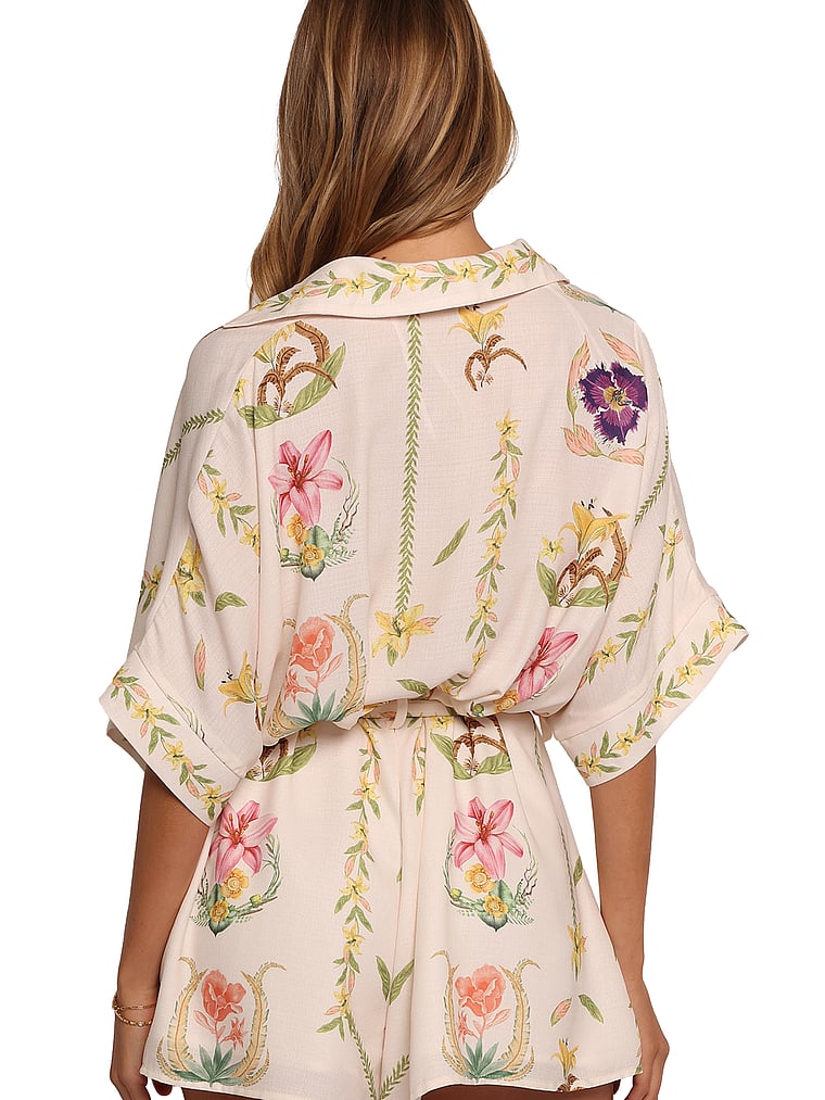 Victoria's Secret, Petal & Pup Loisa Kurzer Overall, Creme, onModelBack, 2 of 4