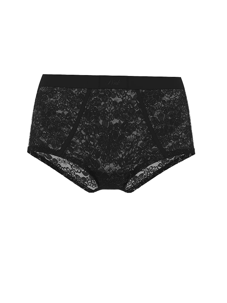 PINK Wink Panty mit Logo, Reines Schwarz, offModelFront, 3 of 3