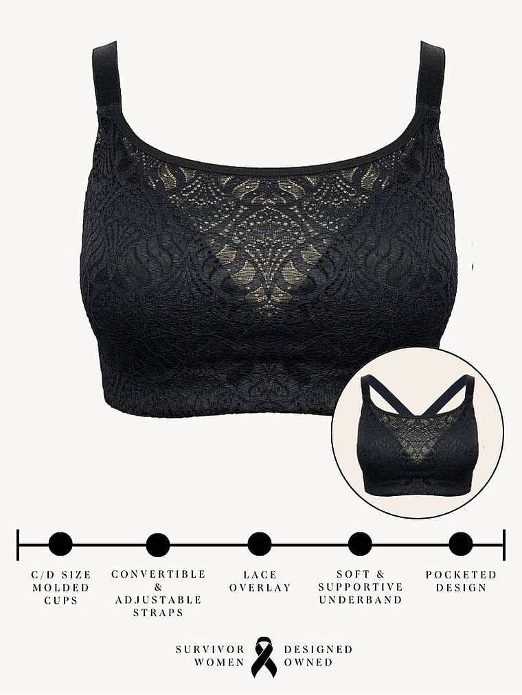 Victoria's Secret, AnaOno Carrie BH mit geformten Körbchen und Taschen, offModelFront, 3 of 5