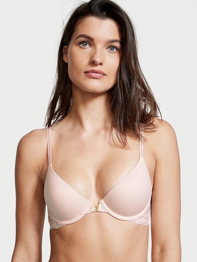 Victoria's Secret, Love Cloud Push-up-BH mit Frontverschluss und leichtem Push-up-Effekt, onModelFront, 2 of 7
