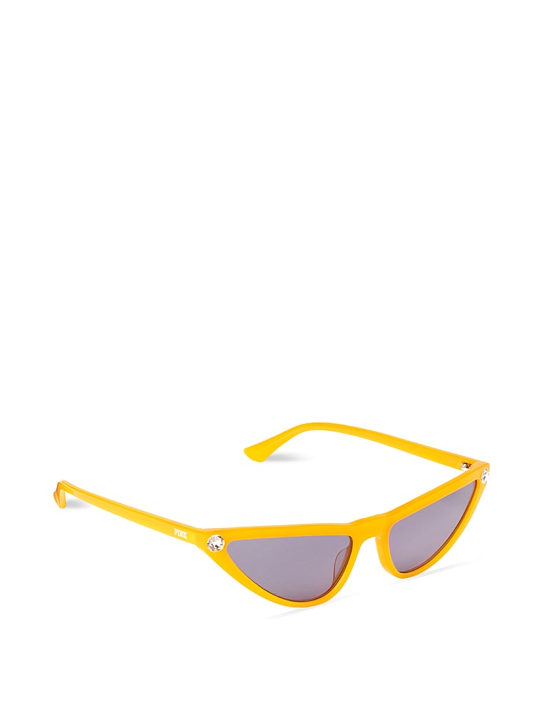 Victoria's Secret, Victoria's Secret Schmale Cat-Eye-Sonnenbrille, onModelFront, 1 of 3