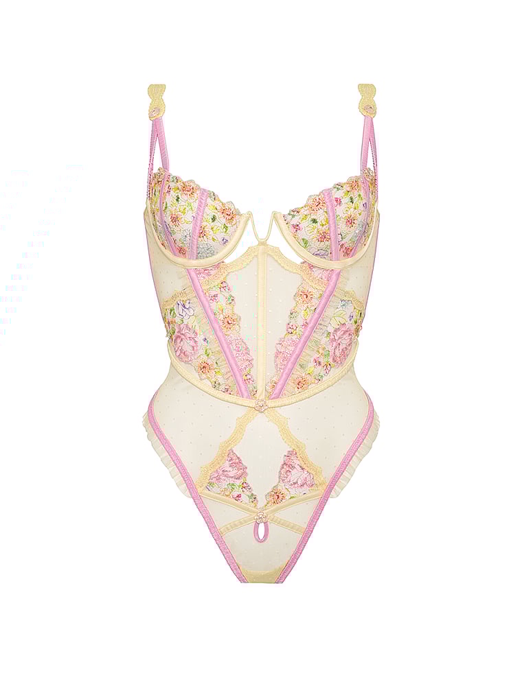 Victoria's Secret, For Love & Lemons Floral Frenzy Body, offModelFront, 4 of 6