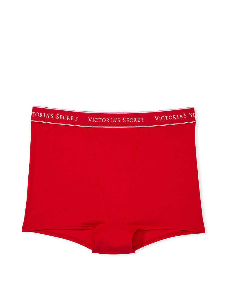 Panty aus Baumwolle mit hohem Bund und Logo