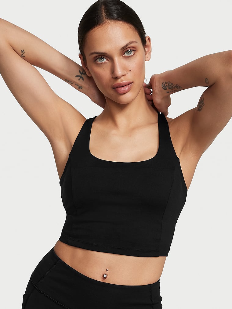 Victoria's Secret, VSX Basic-Tanktop mit Schnürung, onModelFront, 1 of 5