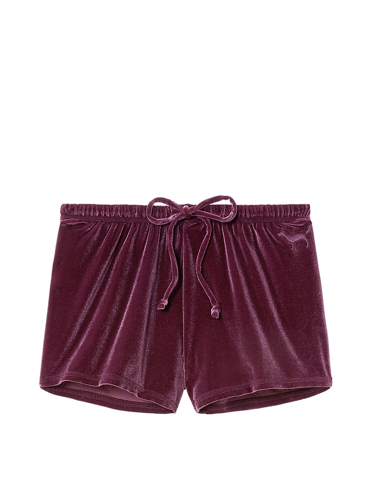 velvet sleep shorts