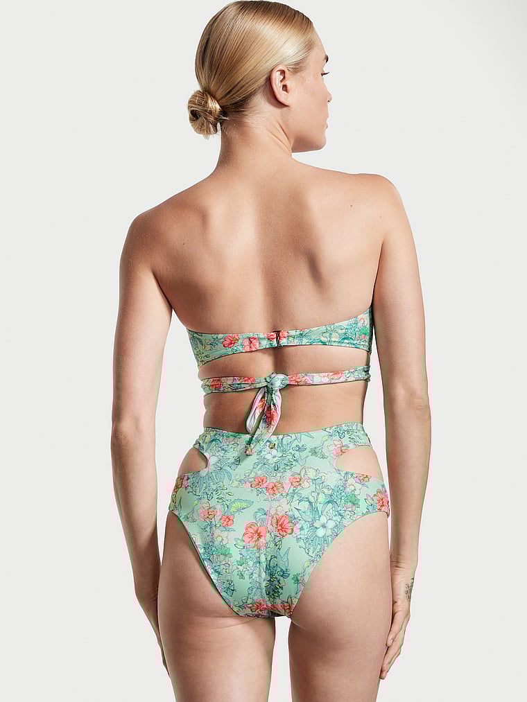 Victoria's Secret, Victoria's Secret Swim Cheeky-Bikinihose mit hohem Bund und Wickeldesign, onModelBack, 2 of 3