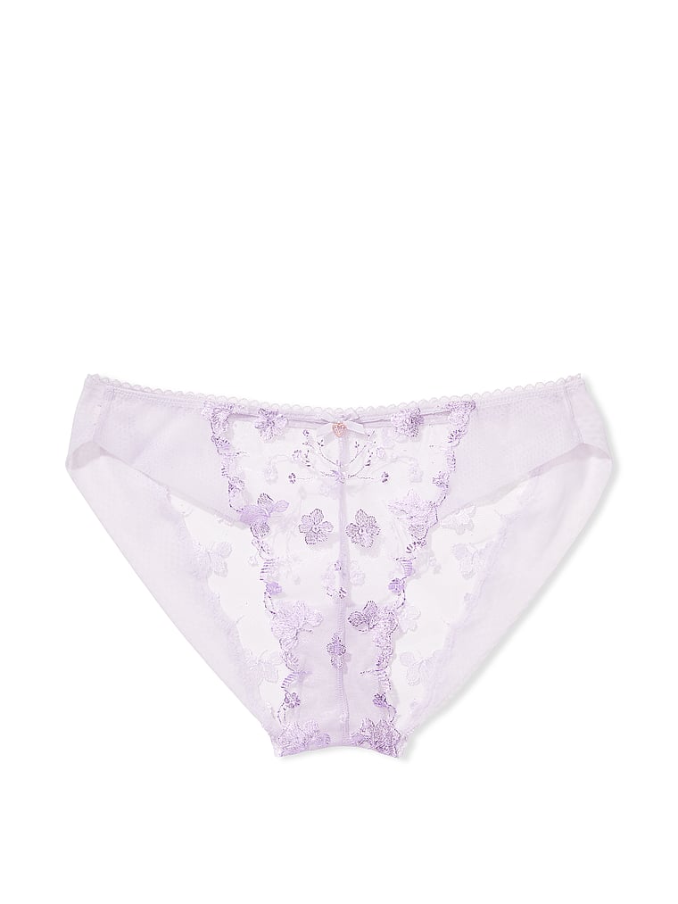 Victoria's Secret, Body by Victoria Transparenter Bikinislip mit Blumenstickerei, offModelFront, 4 of 4