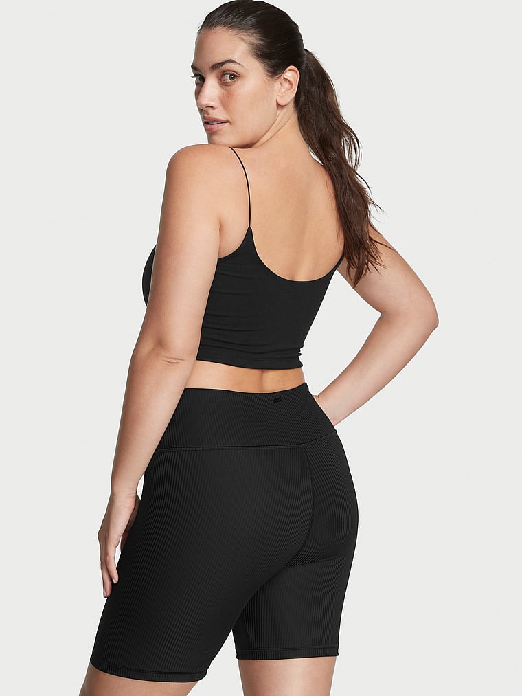 Victoria's Secret, VSX 7" Basic-Radlerhose mit Schnürung und hoher Taille, onModelBack, 2 of 3
