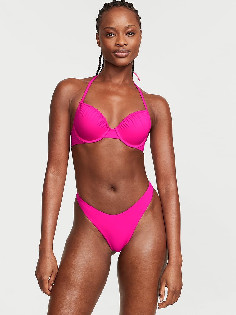 Victoria's Secret, Victoria's Secret Swim Klassische Kombi-Stringbikini-Hose, onModelFront, 1 of 3