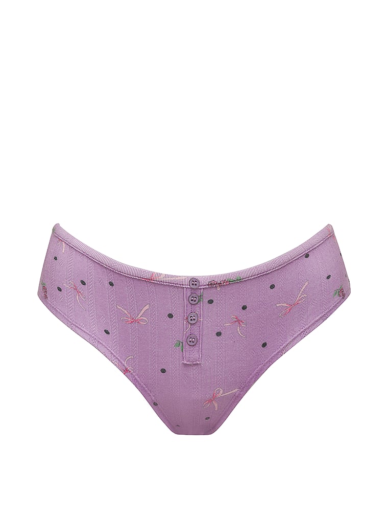 Victoria's Secret, For Love & Lemons  Schlaf-Set aus Bralette mit Lochstickerei und Höschen, offModelBack, 5 of 6