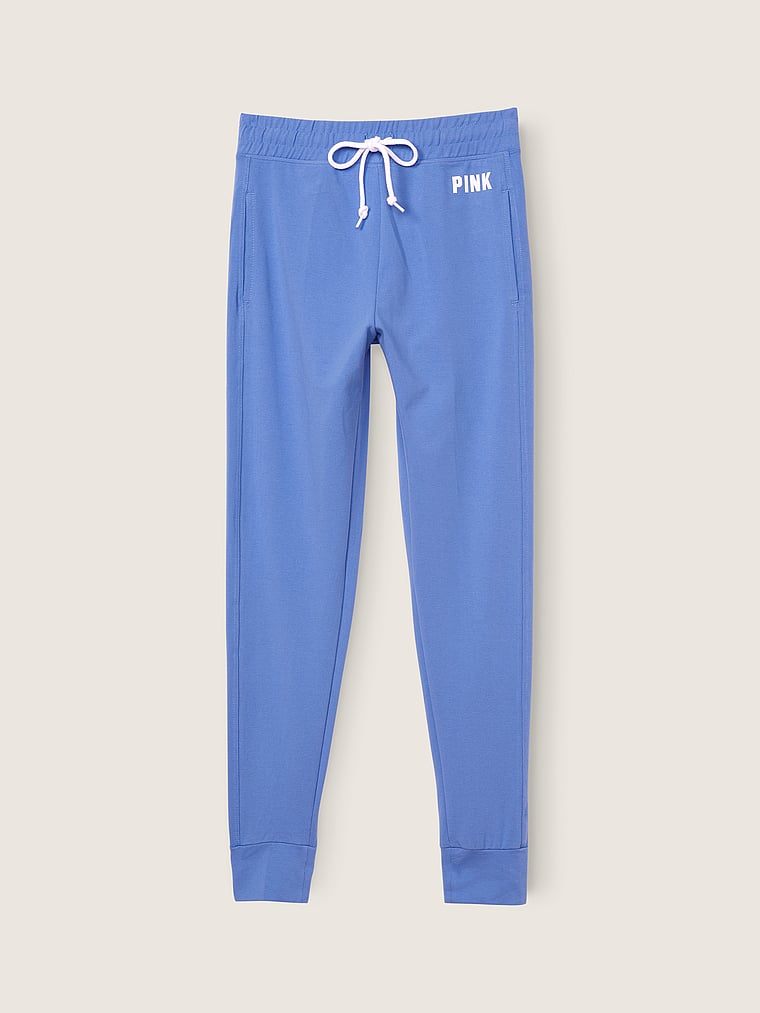PINK Jogginghose aus Baumwolle mit hohem Bund, offModelFront, 4 of 4