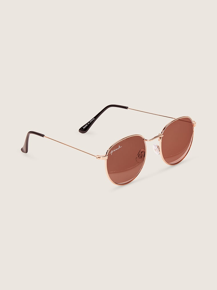 PINK Runde Metall-Sonnenbrille, detail, 3 of 3