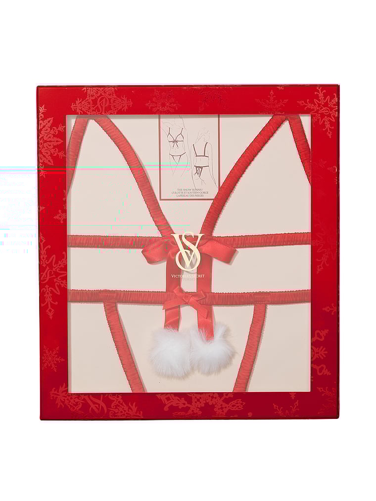 Victoria's Secret, Dream Angels Candy Cane Peekaboo Dessous-Set, offModelBack, 4 of 4