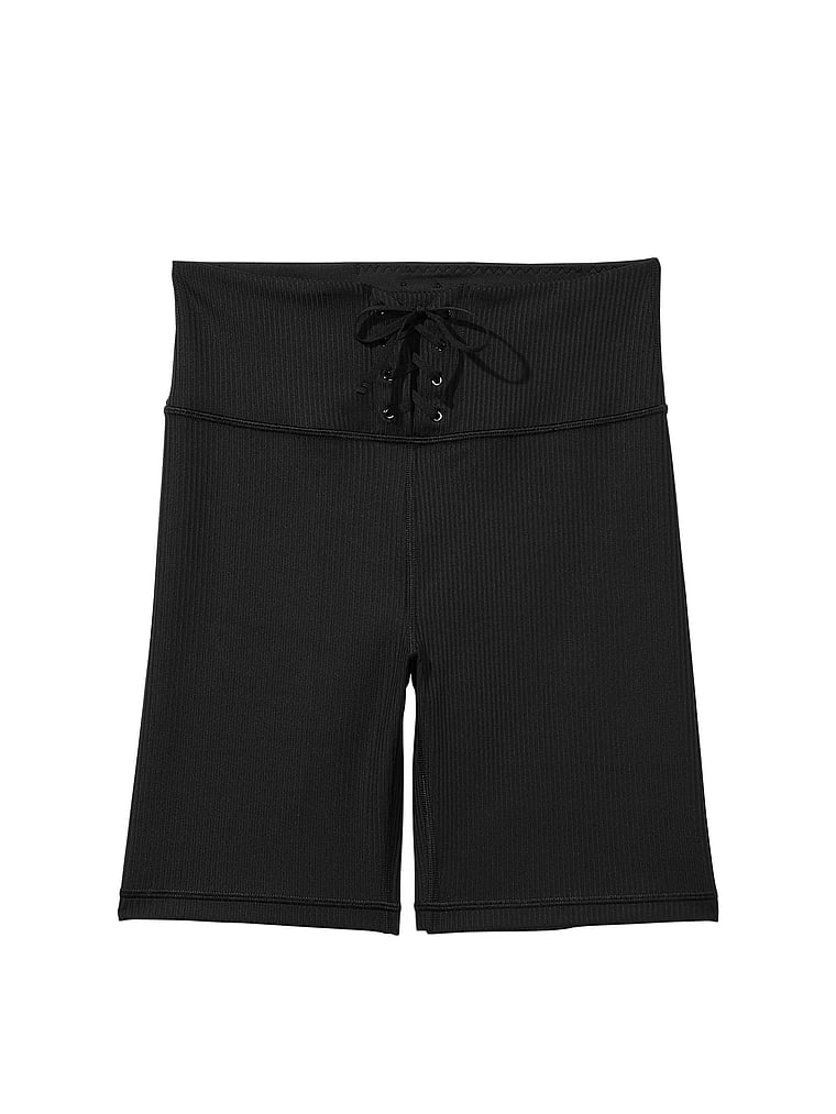 Victoria's Secret, VSX 7" Basic-Radlerhose mit Schnürung und hoher Taille, offModelFront, 3 of 3