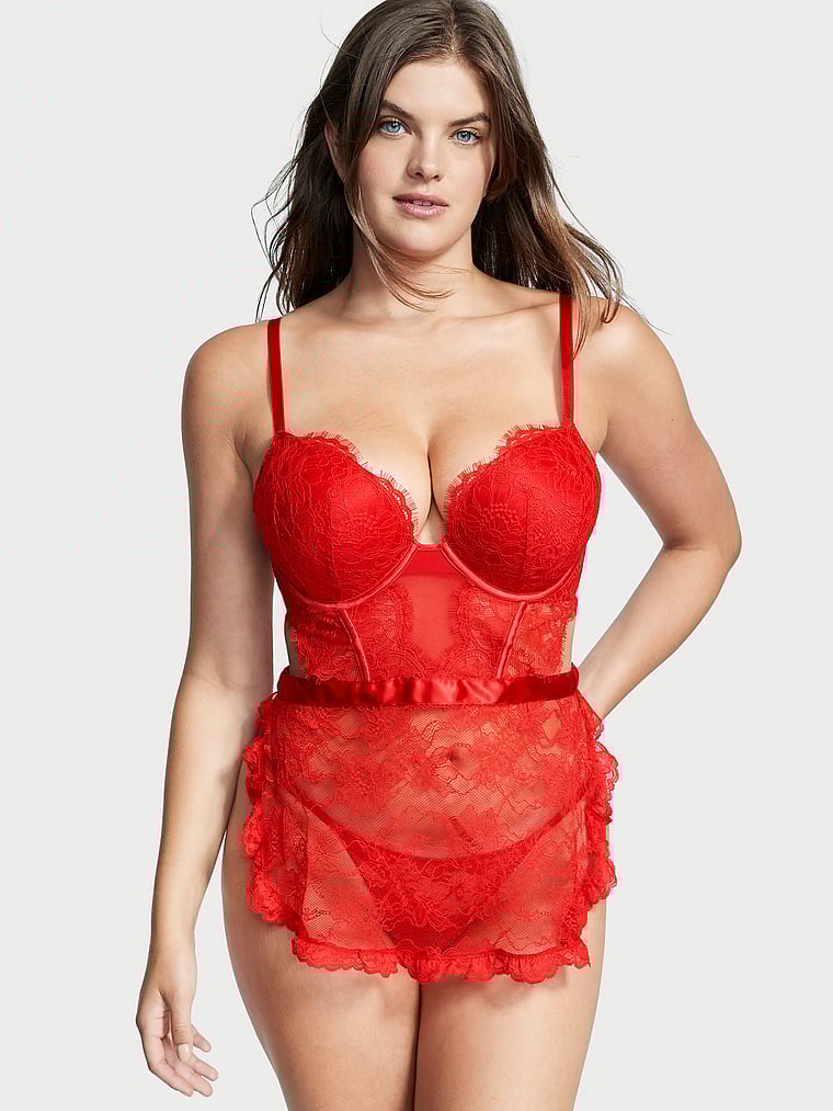 Victoria's Secret, Very Sexy Bombshell Body mit Schürze, onModelFront, 1 of 3
