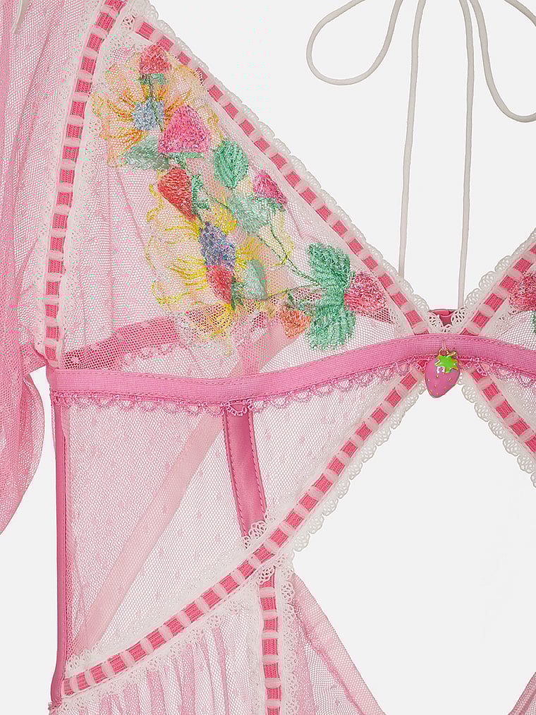 Victoria's Secret, For Love & Lemons Berry Patch Minikleid, offModelBack, 5 of 6