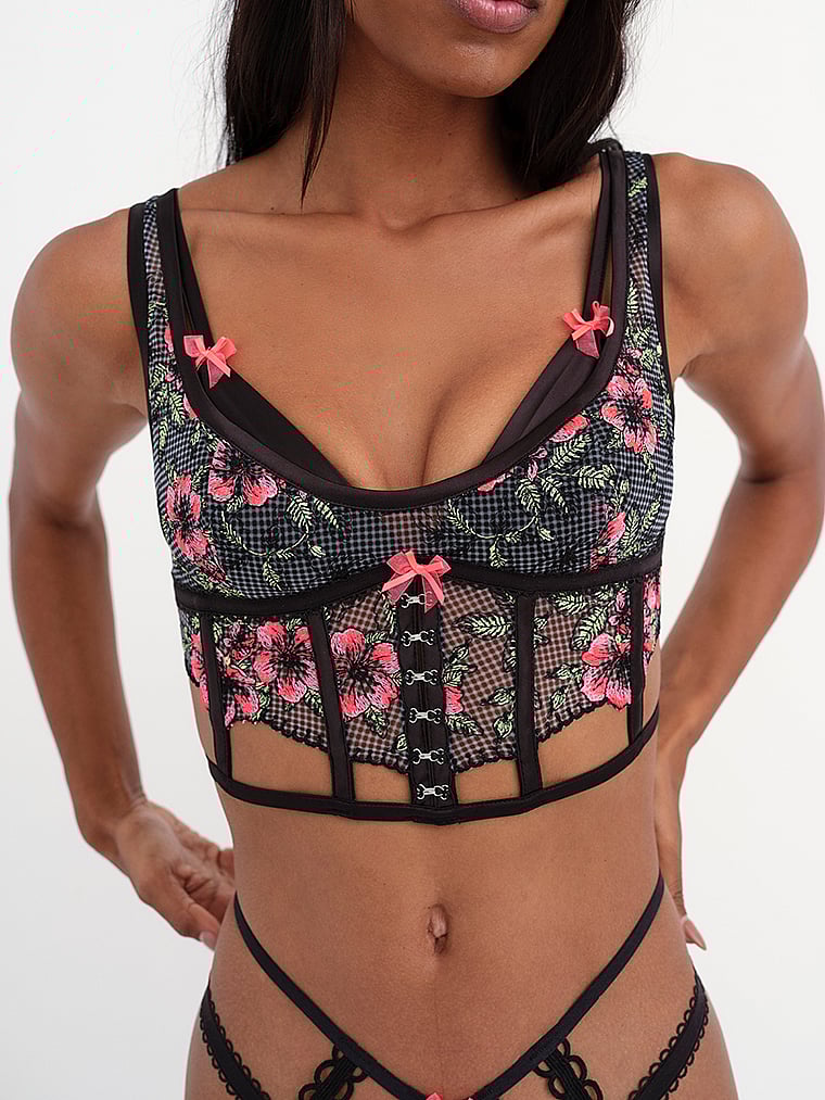 Victoria's Secret, For Love & Lemons Penelope Bustier, onModelSide, 3 of 6