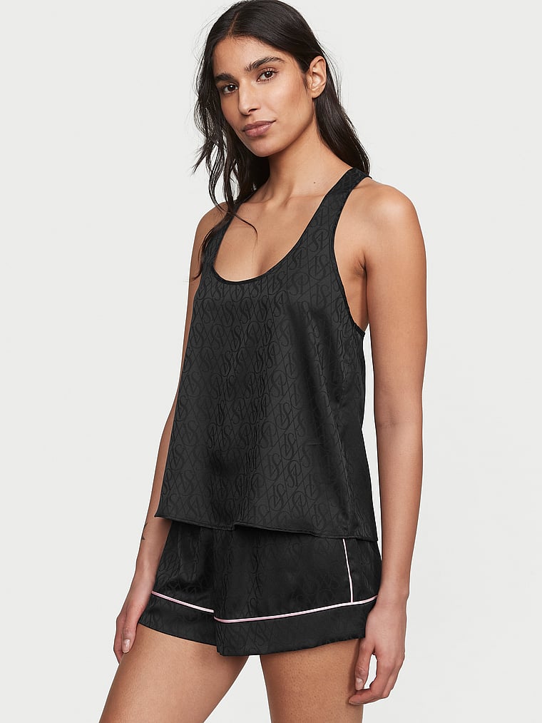 Victoria's Secret, Victoria's Secret Satin-Tanktop mit Racerback, onModelSide, 3 of 4