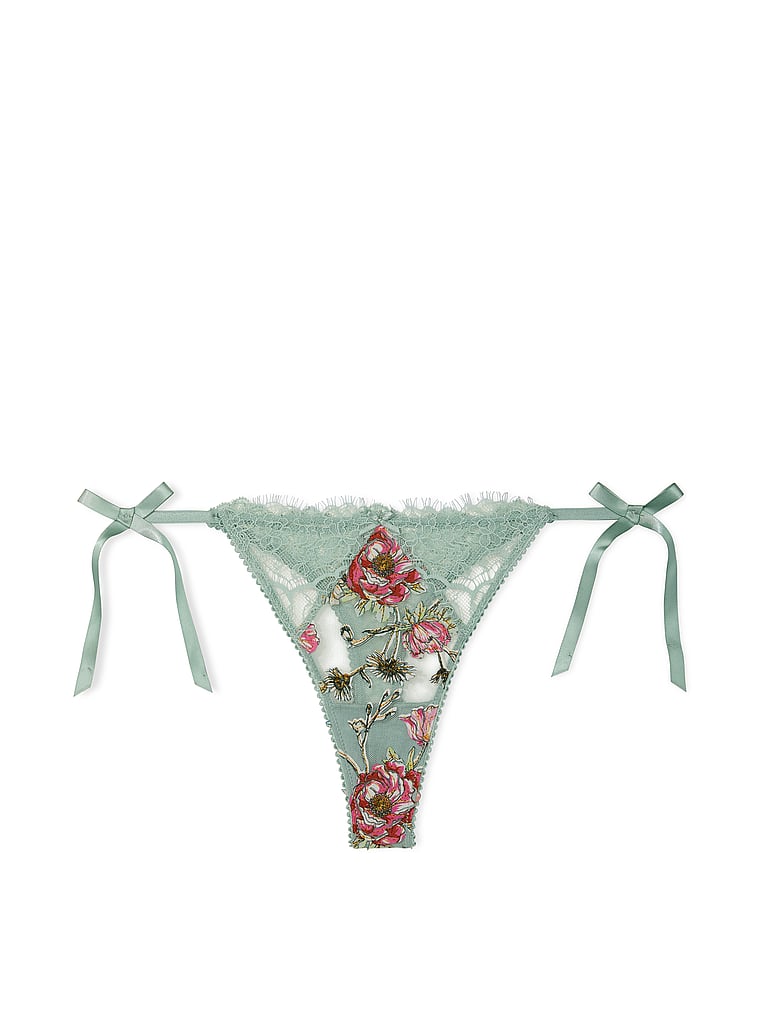 Victoria's Secret, Dream Angels String mit Seitenbändchen und Blumenstickerei, offModelFront, 4 of 4