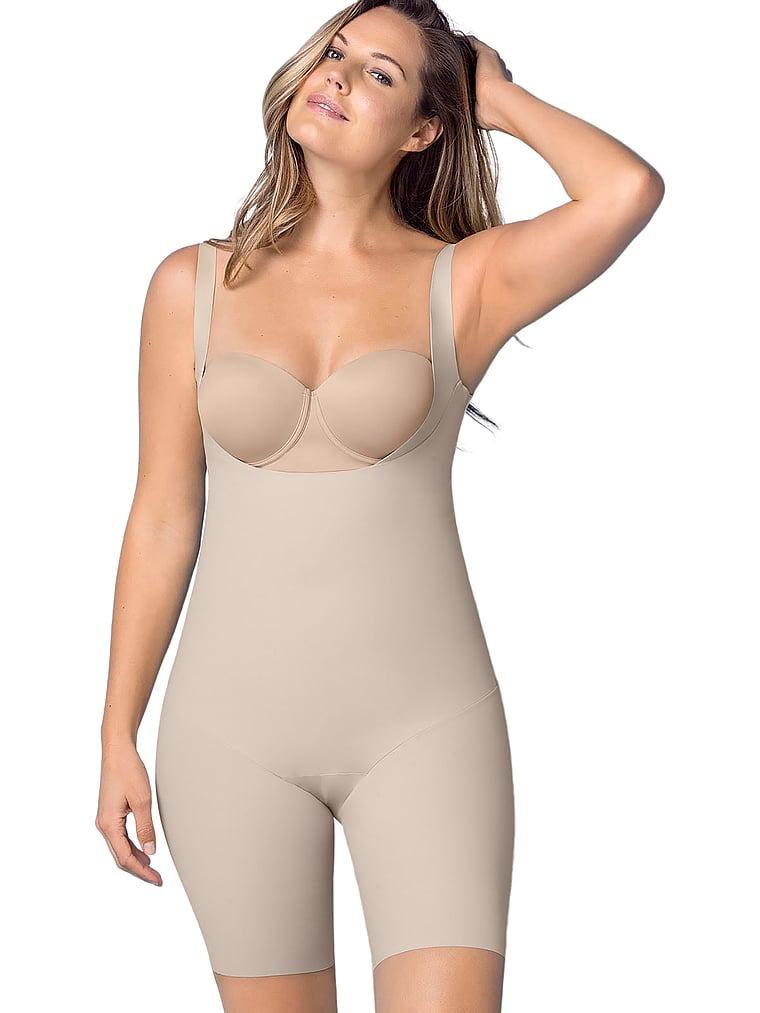 Victoria's Secret, Leonisa Shapewear Step-in-Body mit straffer Kompression und Schnitt bis zur Oberschenkelmitte, offModelBack, 5 of 6