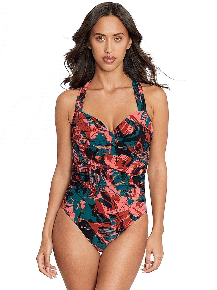 Victoria's Secret, Magicsuit Livin' Lush Nico Einteiliger Badeanzug, onModelFront, 1 of 3