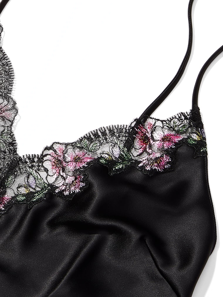 Victoria's Secret, Victoria's Secret Negligé aus Satin mit Spitzenbesatz, detail, 4 of 4