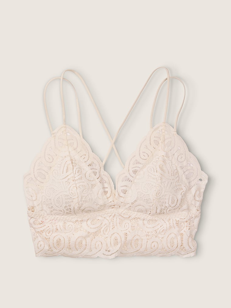 Bralette Mit Hakelspitze Pink