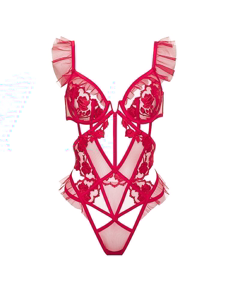 Victoria's Secret, For Love & Lemons Romantic Roses Body, offModelFront, 4 of 5