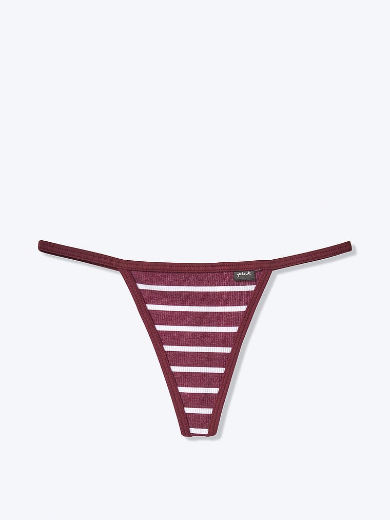 PINK V-String aus Baumwolle, offModelFront, 1 of 2