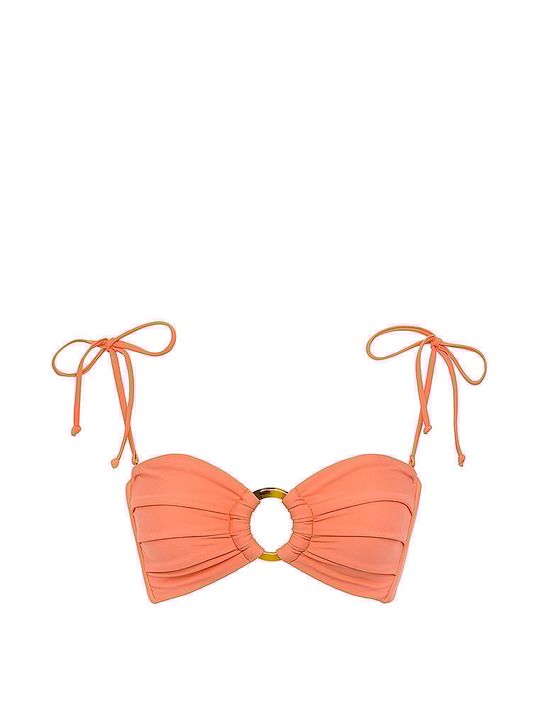 Victoria's Secret, Montce Tori Bandeau-Bikinioberteil zum Binden, offModelFront, 3 of 3