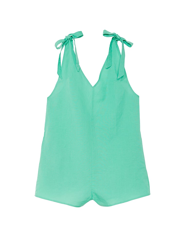 Victoria's Secret, Victoria's Secret Swim Einteiler aus Leinen mit voller Abdeckung, offModelFront, 3 of 3