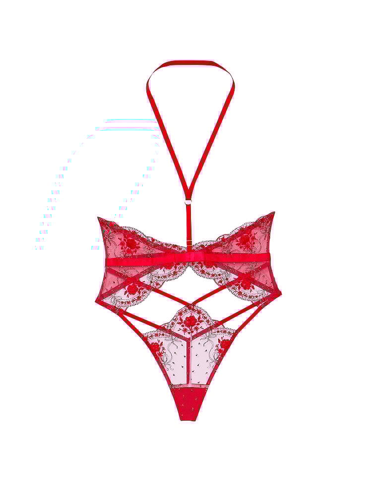 Victoria's Secret, Very Sexy Rose & Bows Körbchenloser Body, offModelFront, 4 of 4