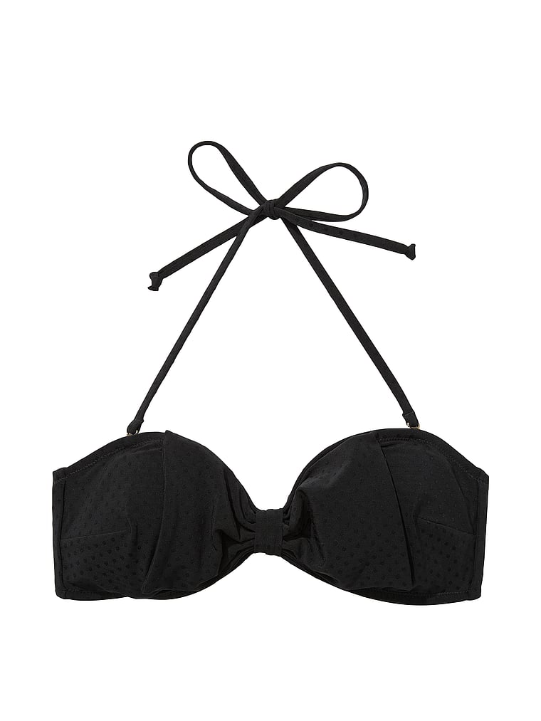 Victoria's Secret, Victoria's Secret Swim Bandeau-Bikinioberteil mit Zierschleife, offModelFront, 3 of 3