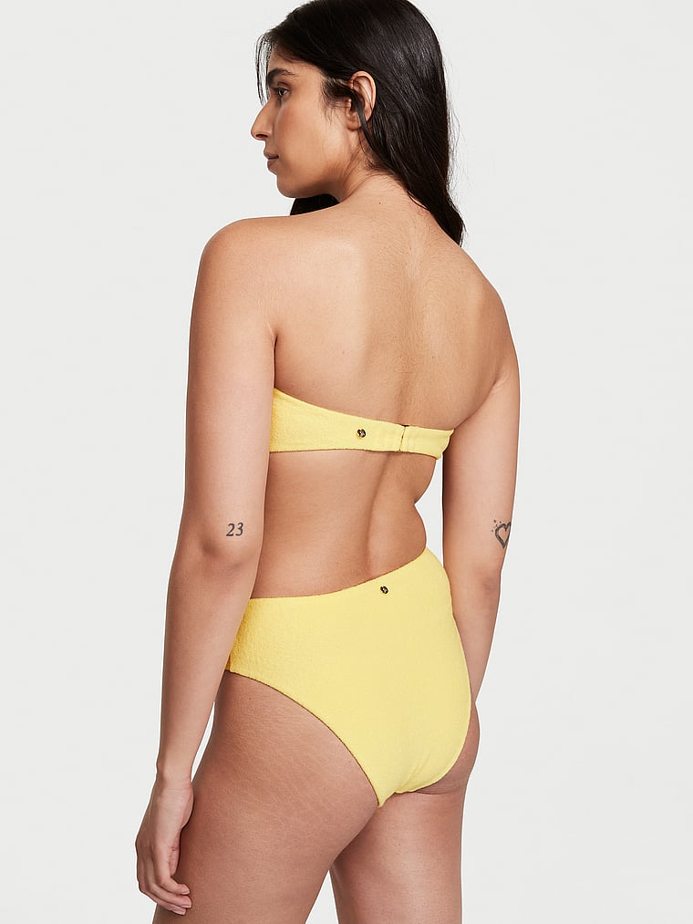Victoria's Secret, Victoria's Secret Swim Cheeky-Basic-Bikinihose mit hohem Bund, onModelBack, 2 of 4