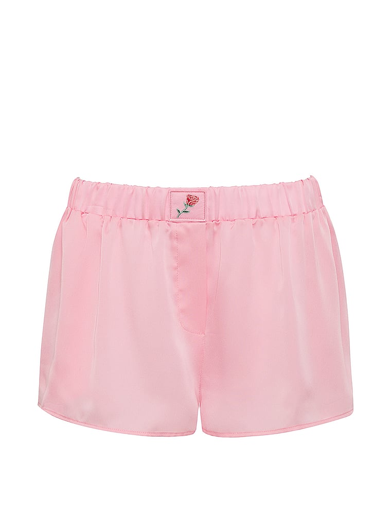 Victoria's Secret, For Love & Lemons Everyday Pyjama-Shorts, Hellrosa, offModelFront, 4 of 5