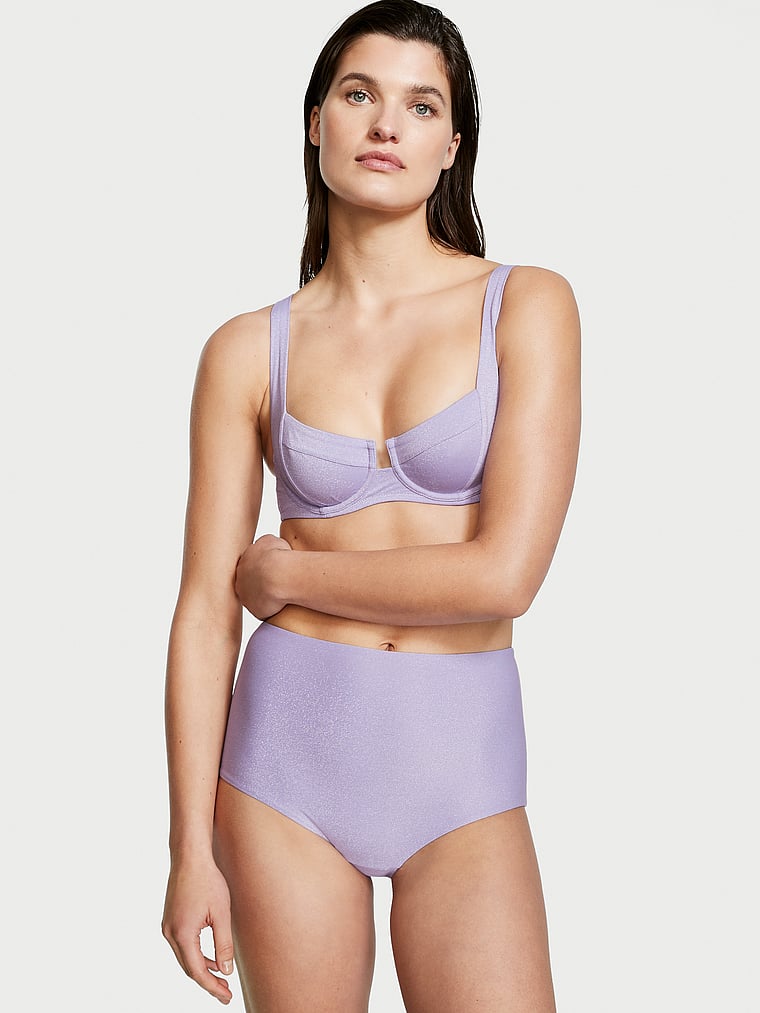 Victoria's Secret, Victoria's Secret Swim Panty-Basic-Bikinihose, onModelFront, 1 of 4