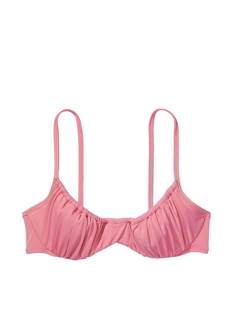 Victoria's Secret, Victoria's Secret Swim Wicked Bikinioberteil mit Raffung, offModelFront, 3 of 4