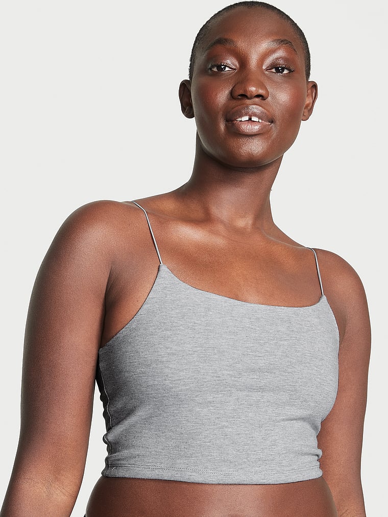 Victoria's Secret, Angel-Basics Tanktop aus Baumwolle, onModelFront, 3 of 4