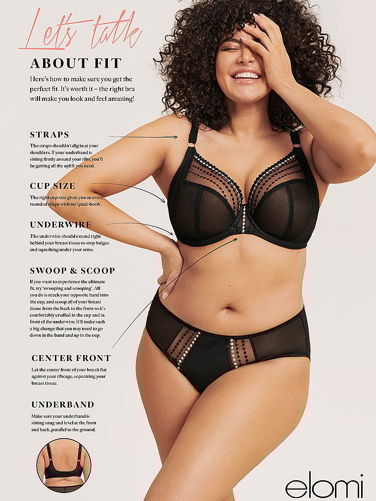 Victoria's Secret, Elomi Kelsey Bralette, offModelBack, 5 of 6