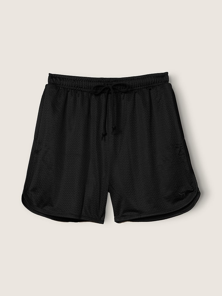 PINK Dad-Shorts aus Netzstoff, 6 Zoll , offModelFront, 4 of 4
